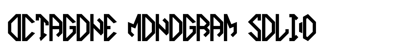 Octagone Monogram Solid